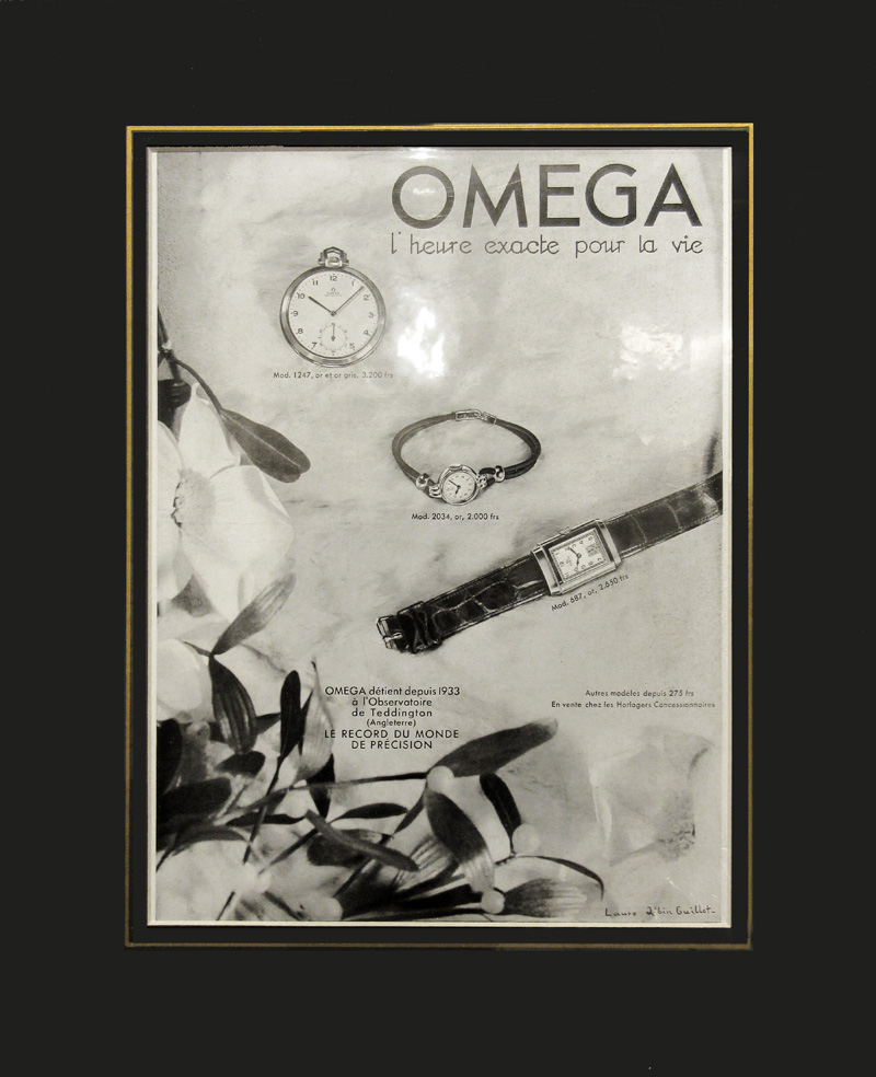 アンティーク時計 00987 OMEGA ポスター/懐中時計・レディース・レクタンギュラー
