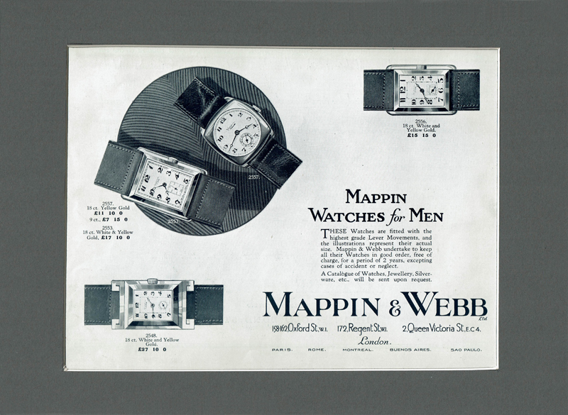 アンティーク時計 02433 MAPPIN&WEBB ポスター/クッション・レクタンギュラー