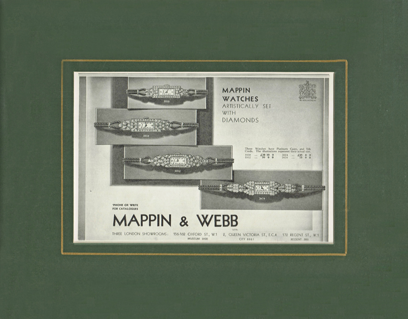 アンティーク時計 00852 MAPPIN&WEBB ポスター/レディース 